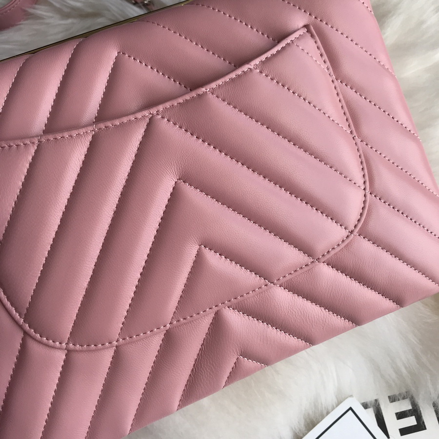 A92236, Small Flap Bag with Top Handle, CHANEL HANDBAG, 25CM