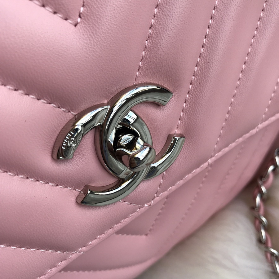 A92236, Small Flap Bag with Top Handle, CHANEL HANDBAG, 25CM