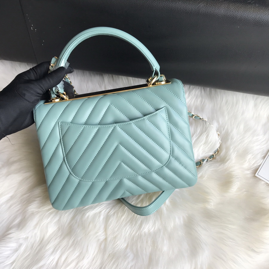 A92236, Small Flap Bag with Top Handle, CHANEL HANDBAG, 25CM