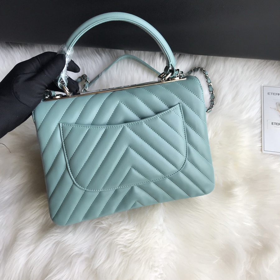 A92236, Small Flap Bag with Top Handle, CHANEL HANDBAG, 25CM