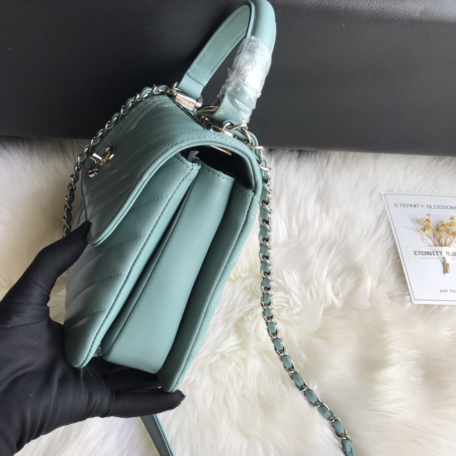A92236, Small Flap Bag with Top Handle, CHANEL HANDBAG, 25CM