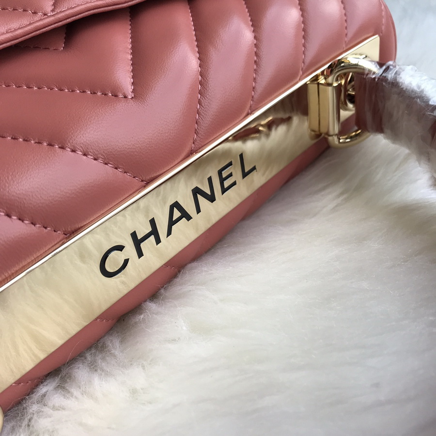 A92236, Small Flap Bag with Top Handle, CHANEL HANDBAG, 25CM