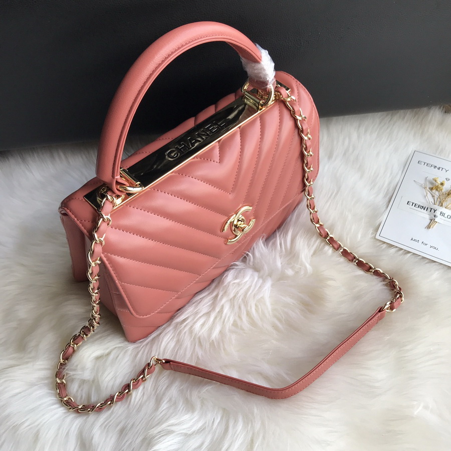 A92236, Small Flap Bag with Top Handle, CHANEL HANDBAG, 25CM