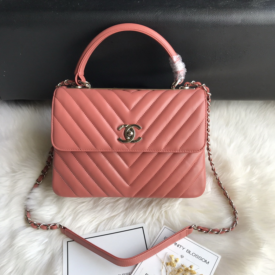 A92236, Small Flap Bag with Top Handle, CHANEL HANDBAG, 25CM