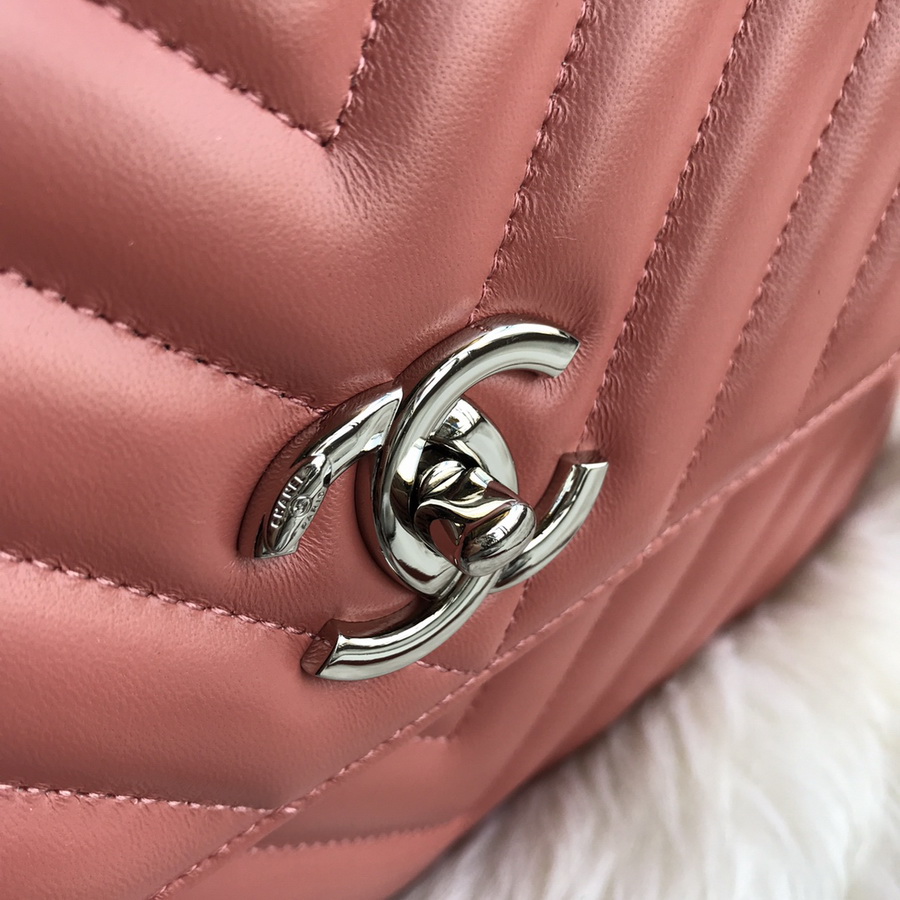 A92236, Small Flap Bag with Top Handle, CHANEL HANDBAG, 25CM