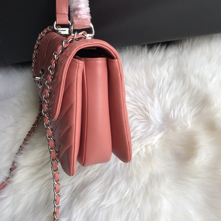 A92236, Small Flap Bag with Top Handle, CHANEL HANDBAG, 25CM
