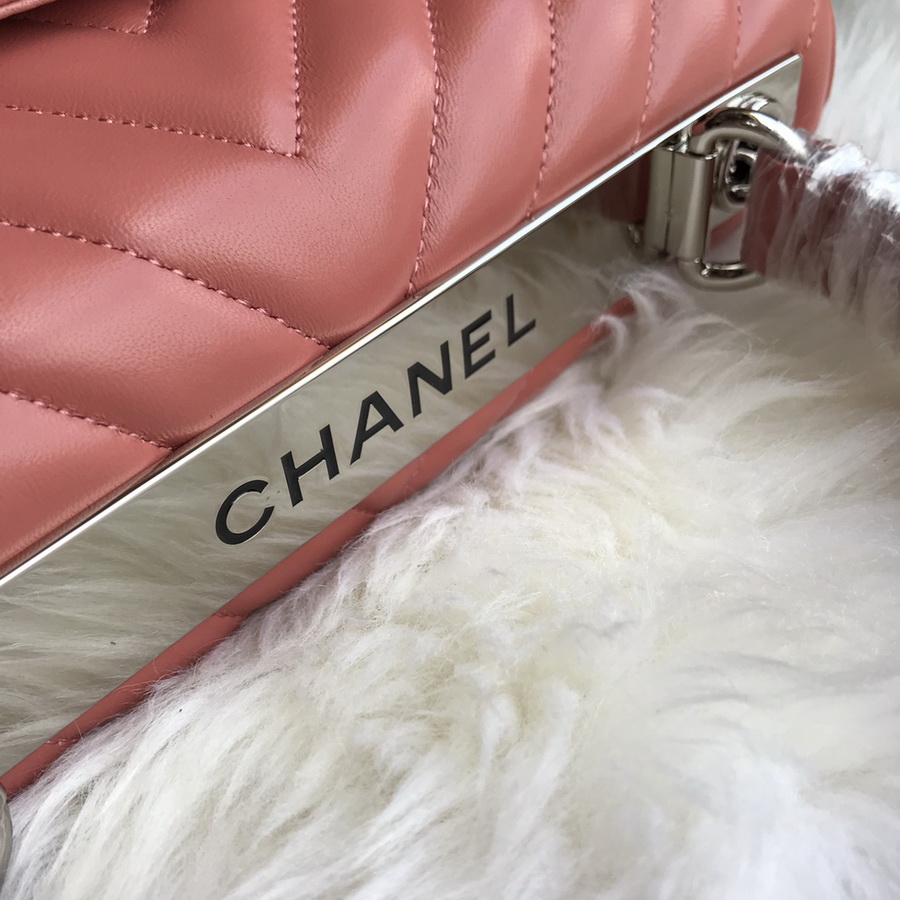 A92236, Small Flap Bag with Top Handle, CHANEL HANDBAG, 25CM