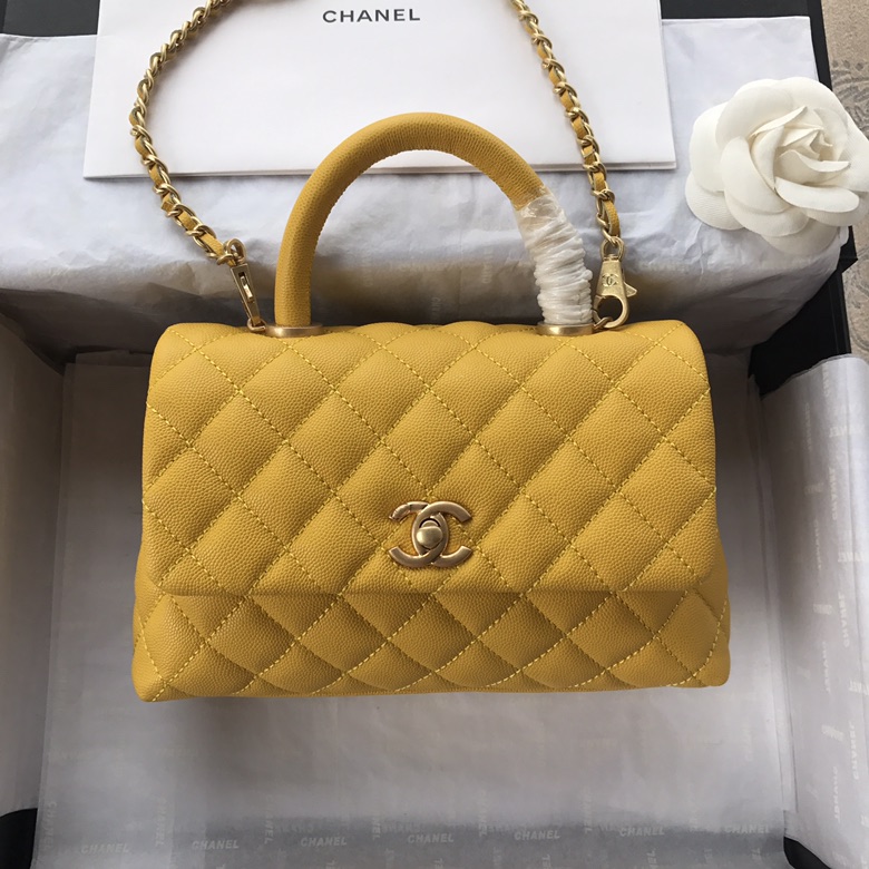 A92990, Small Flap Bag with Top Handle, CHANEL Handbags, Caviar, Grained Calfskin, Lizard & Gold-Tone Metal