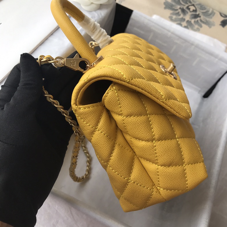 A92990, Small Flap Bag with Top Handle, CHANEL Handbags, Caviar, Grained Calfskin, Lizard & Gold-Tone Metal