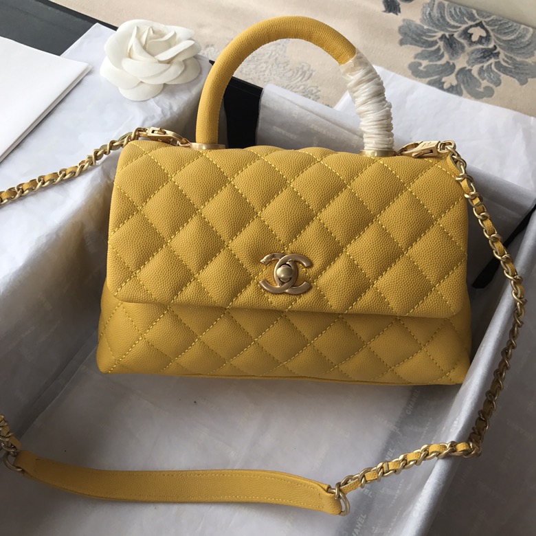 A92990, Small Flap Bag with Top Handle, CHANEL Handbags, Caviar, Grained Calfskin, Lizard & Gold-Tone Metal