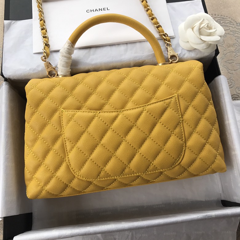A92991, Flap Bag with Top Handle, CHANEL Handbags, Caviar, Grained Calfskin, Lizard & Gold-Tone Metal