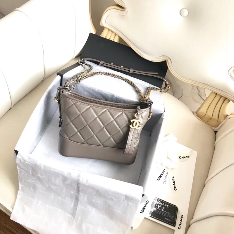 A91810, CHANEL'S GABRIELLE Small Hobo Bag, Silver-Tone & Gold-Tone Metal