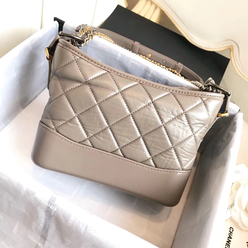 A91810, CHANEL'S GABRIELLE Small Hobo Bag, Silver-Tone & Gold-Tone Metal