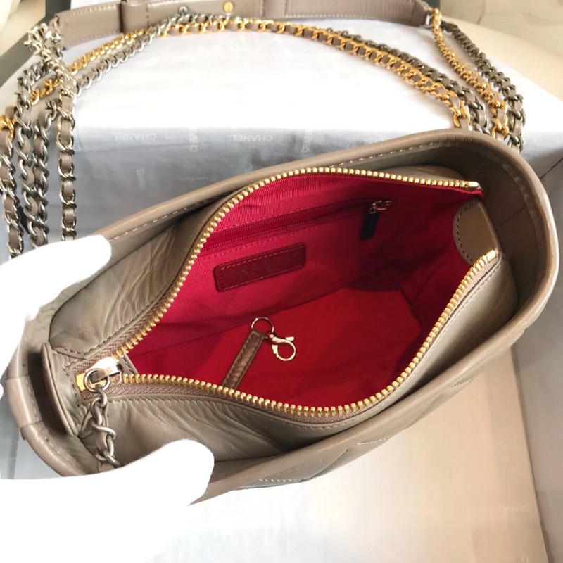 A91810, CHANEL'S GABRIELLE Small Hobo Bag, Silver-Tone & Gold-Tone Metal