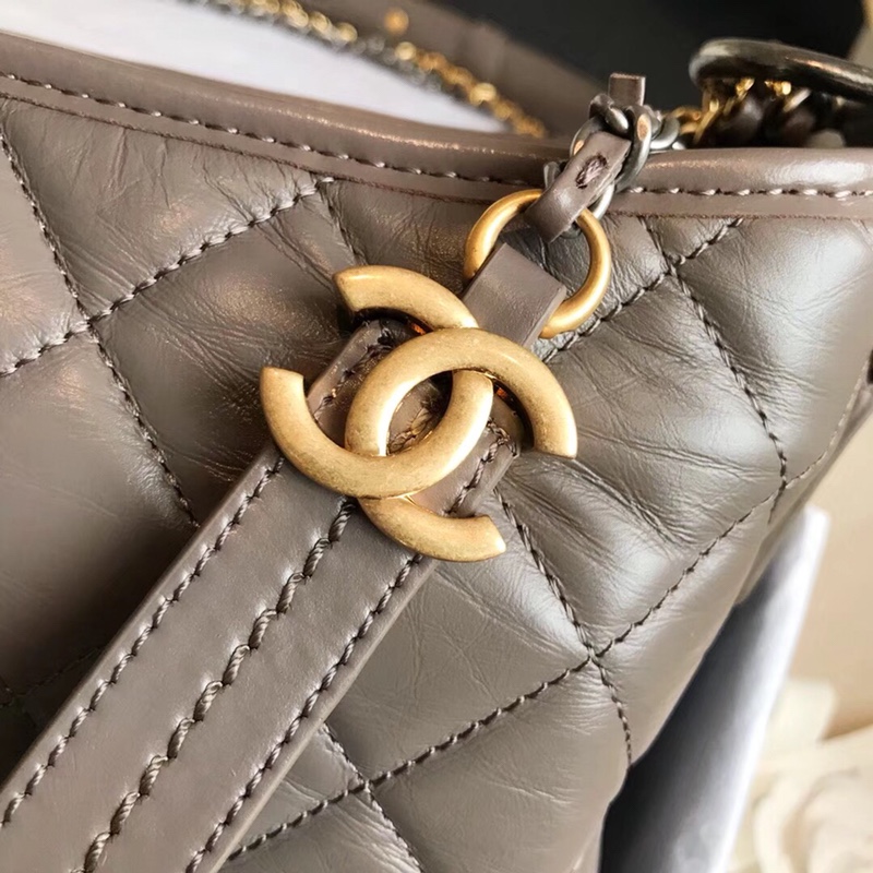 A93824, CHANEL'S GABRIELLE Hobo Bag, Silver-Tone & Gold-Tone Metal