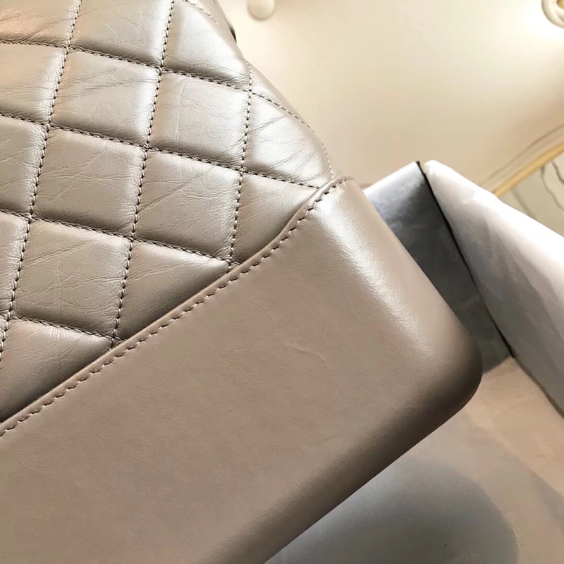 A93824, CHANEL'S GABRIELLE Hobo Bag, Silver-Tone & Gold-Tone Metal