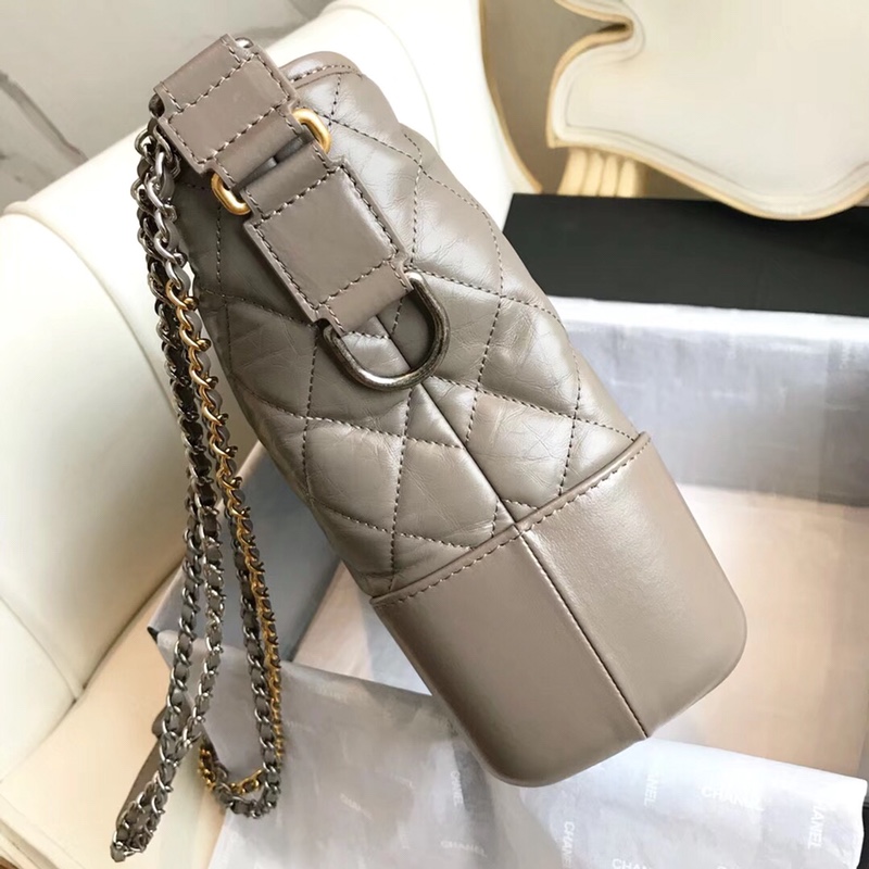 A93824, CHANEL'S GABRIELLE Hobo Bag, Silver-Tone & Gold-Tone Metal