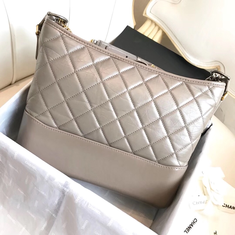 A93824, CHANEL'S GABRIELLE Hobo Bag, Silver-Tone & Gold-Tone Metal