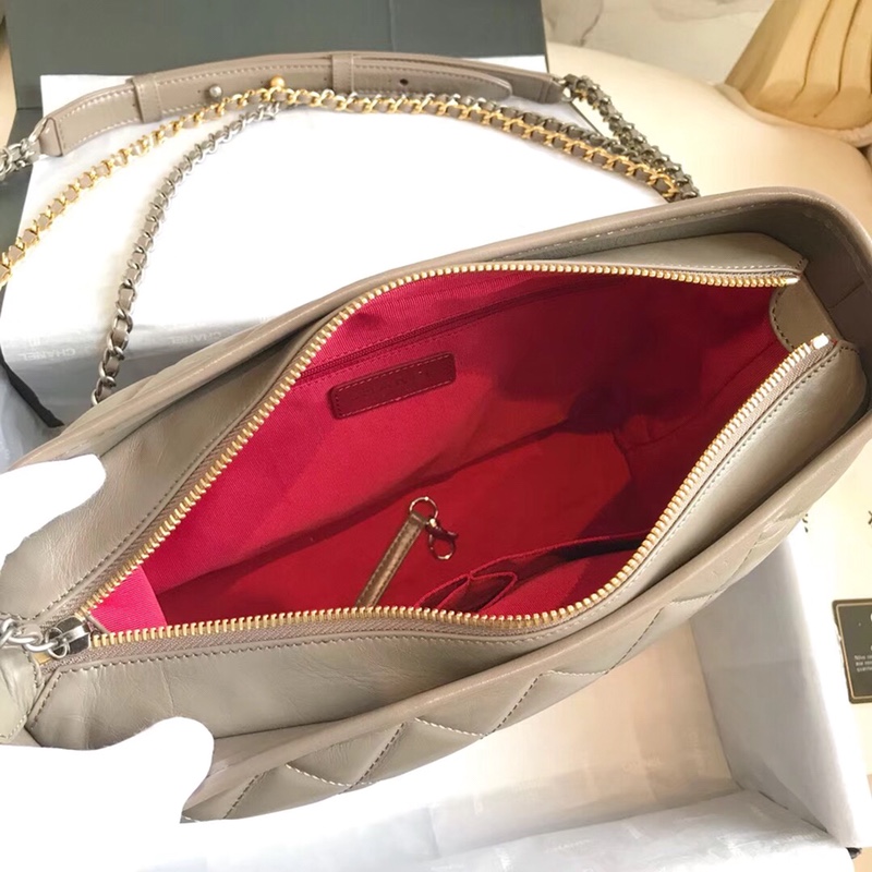 A93824, CHANEL'S GABRIELLE Hobo Bag, Silver-Tone & Gold-Tone Metal