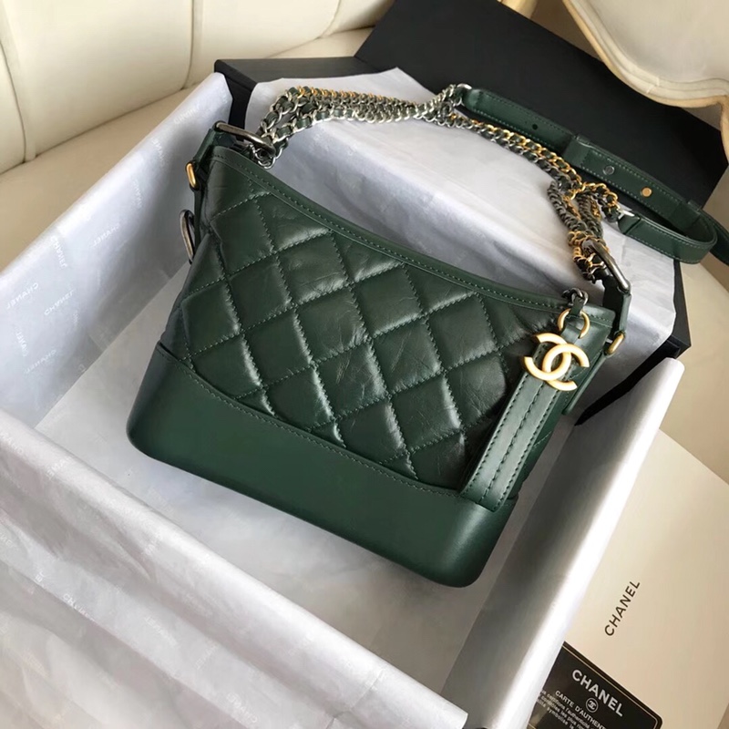 A91810, CHANEL'S GABRIELLE Small Hobo Bag, Silver-Tone & Gold-Tone Metal