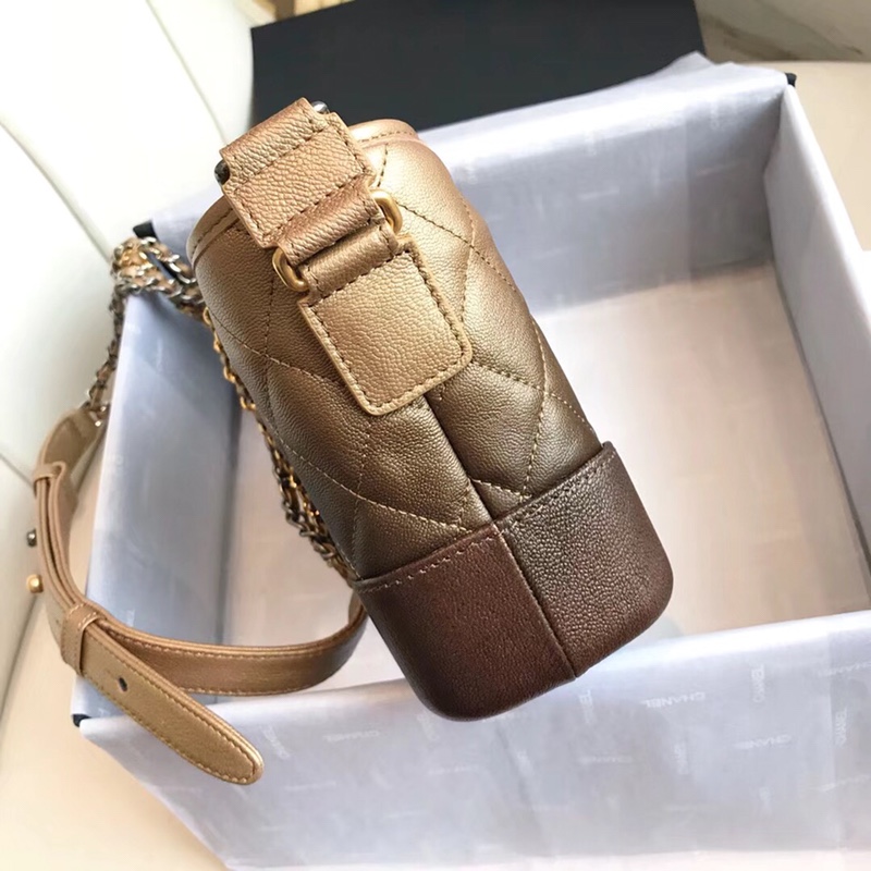 A91810, CHANEL'S GABRIELLE Small Hobo Bag, Silver-Tone & Gold-Tone Metal