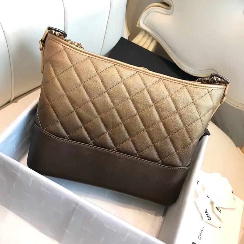 A93824, CHANEL'S GABRIELLE Hobo Bag, Silver-Tone & Gold-Tone Metal