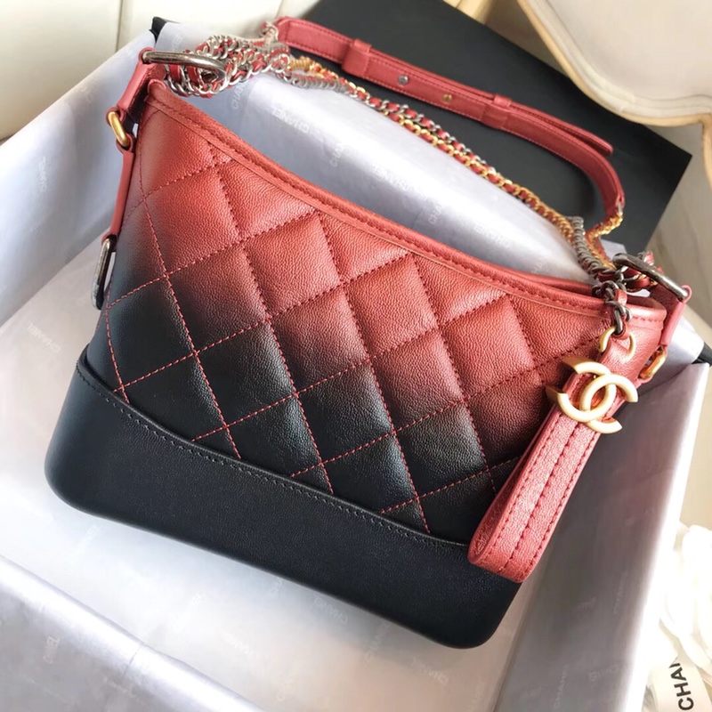 A91810, CHANEL'S GABRIELLE Small Hobo Bag, Silver-Tone & Gold-Tone Metal