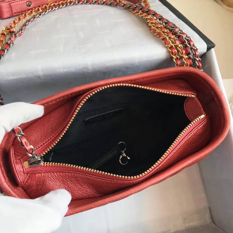 A91810, CHANEL'S GABRIELLE Small Hobo Bag, Silver-Tone & Gold-Tone Metal