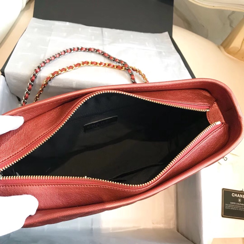 A93824, CHANEL'S GABRIELLE Hobo Bag, Silver-Tone & Gold-Tone Metal