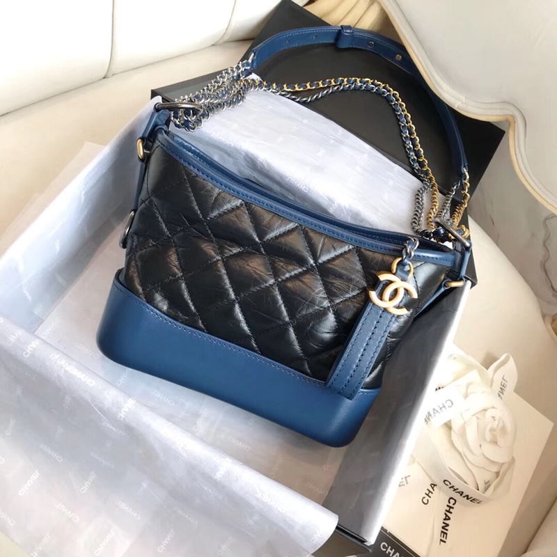 A91810, CHANEL'S GABRIELLE Small Hobo Bag, Silver-Tone & Gold-Tone Metal