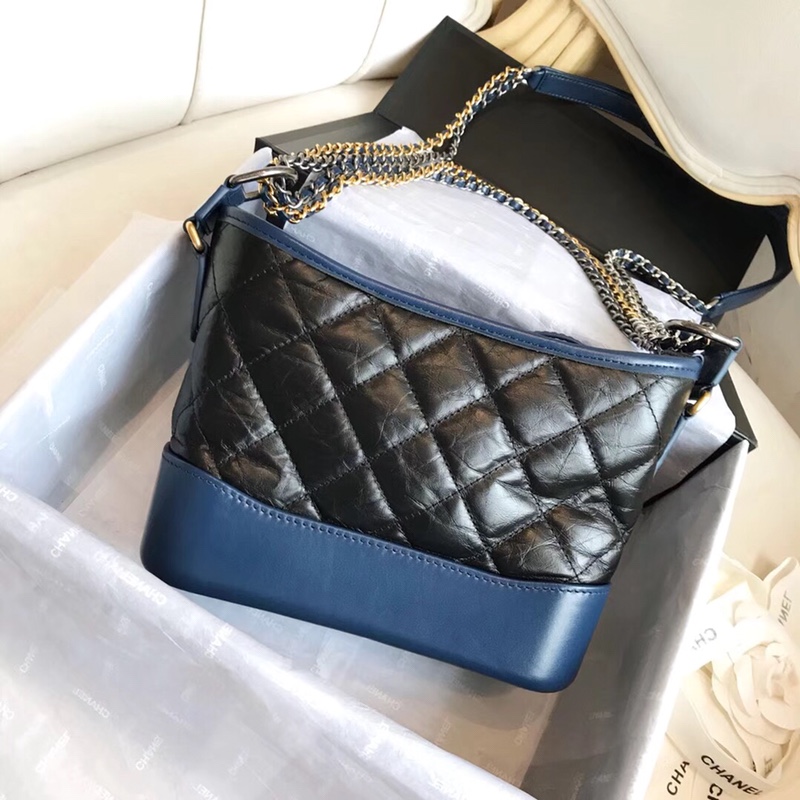A91810, CHANEL'S GABRIELLE Small Hobo Bag, Silver-Tone & Gold-Tone Metal