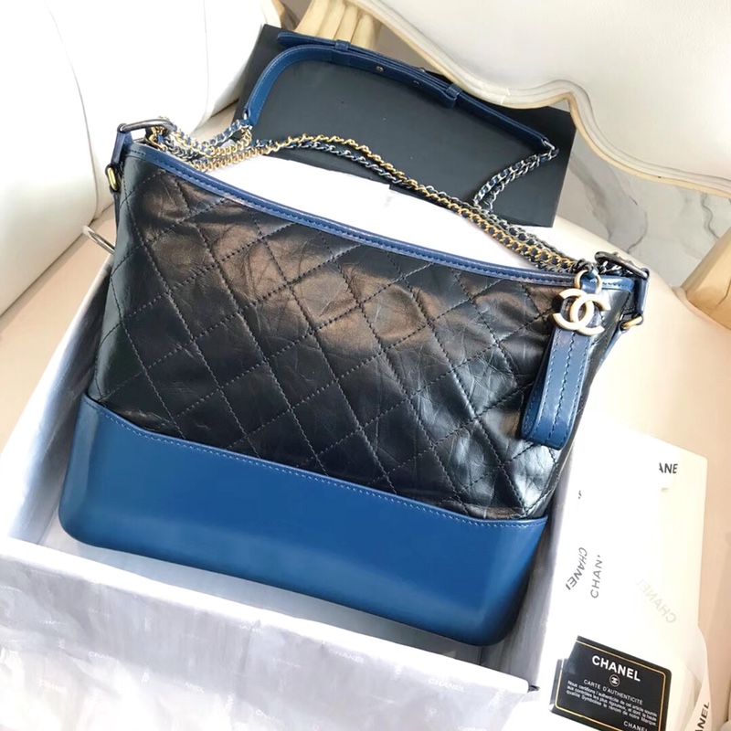 A93824, CHANEL'S GABRIELLE Hobo Bag, Silver-Tone & Gold-Tone Metal