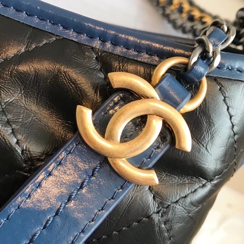 A93824, CHANEL'S GABRIELLE Hobo Bag, Silver-Tone & Gold-Tone Metal