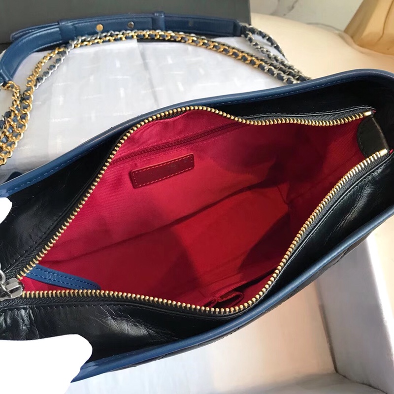 A93824, CHANEL'S GABRIELLE Hobo Bag, Silver-Tone & Gold-Tone Metal