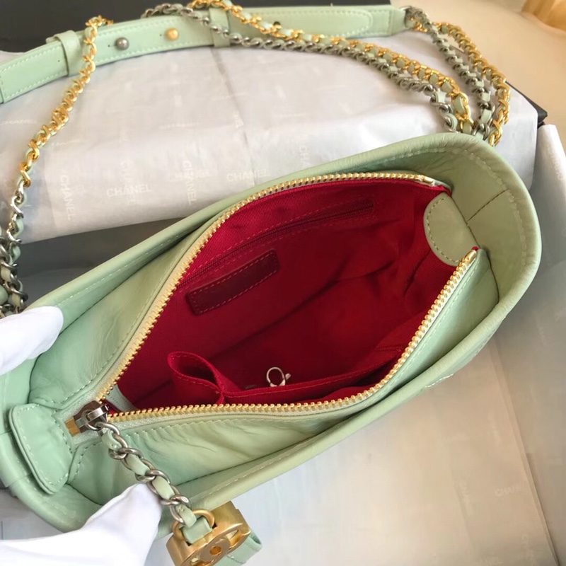 A91810, CHANEL'S GABRIELLE Small Hobo Bag, Silver-Tone & Gold-Tone Metal