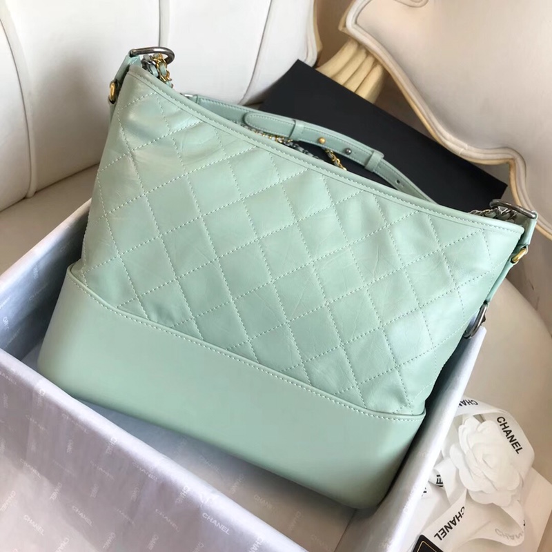 A93824, CHANEL'S GABRIELLE Hobo Bag, Silver-Tone & Gold-Tone Metal