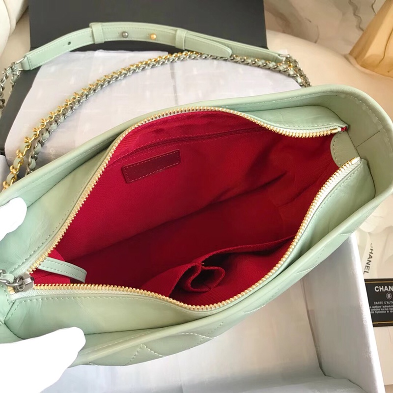 A93824, CHANEL'S GABRIELLE Hobo Bag, Silver-Tone & Gold-Tone Metal
