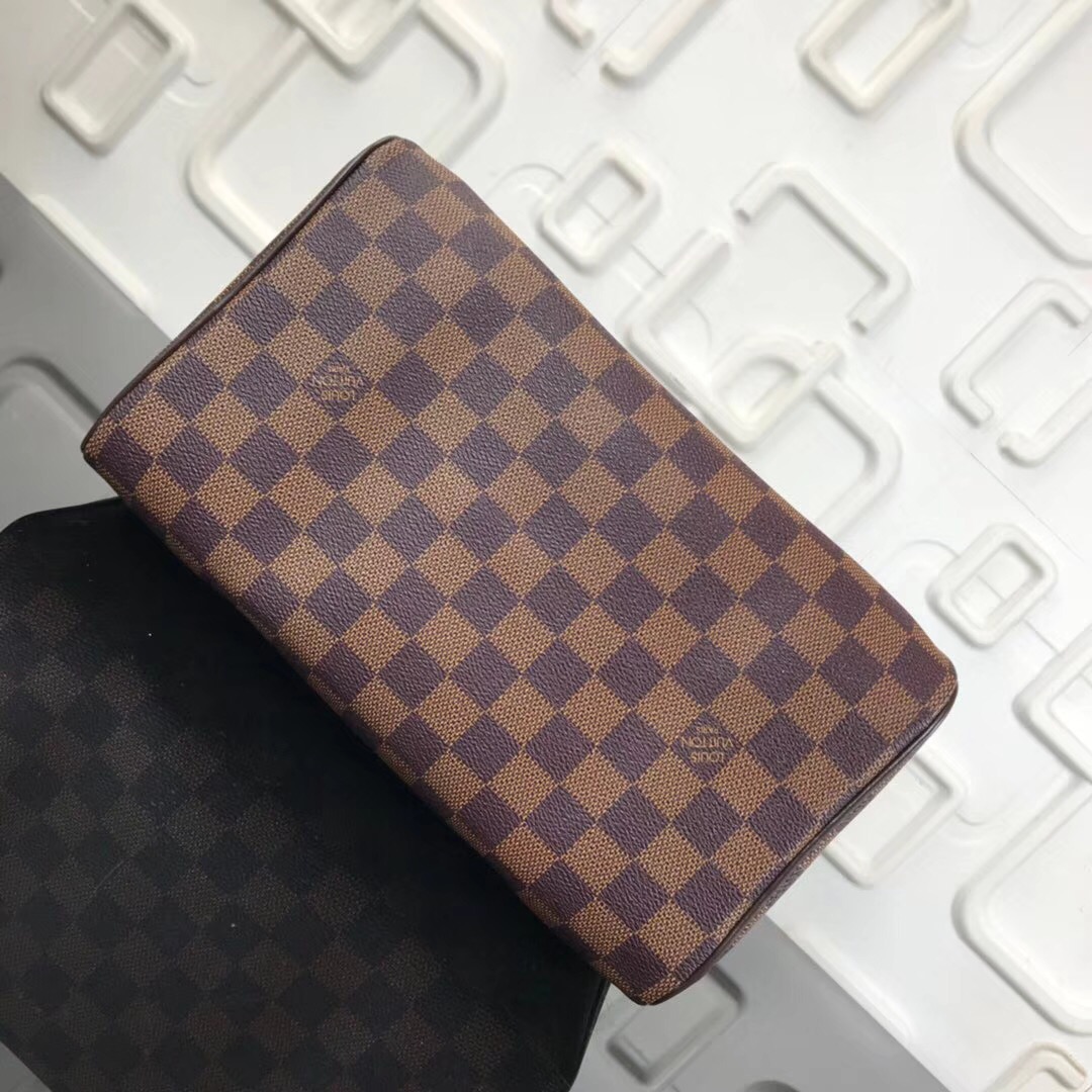 N41365, SPEEDY 25 Damier Ebène Canvas, Louis Vuitton LV Top handle Bag