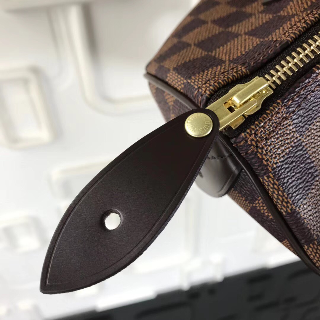 N41365, SPEEDY 25 Damier Ebène Canvas, Louis Vuitton LV Top handle Bag