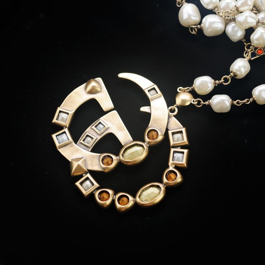 Crystal Double G necklace, GUCCI JEWELRY