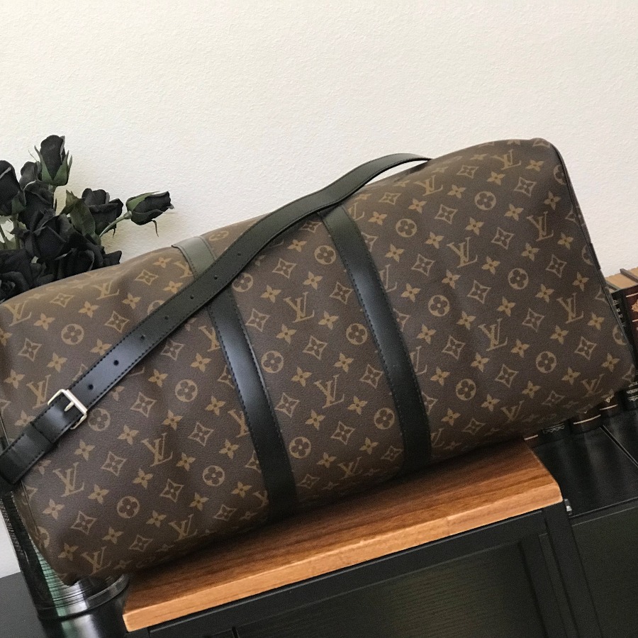 M56714, KEEPALL BANDOULIÈRE 55, Louis Vuitton LV TRAVEL BAG 