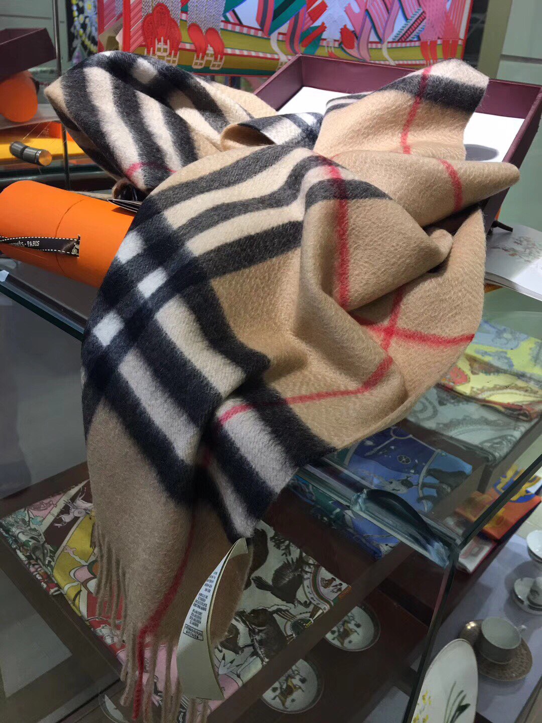 The Classic Check Cashmere Scarf, Burberry Scarves