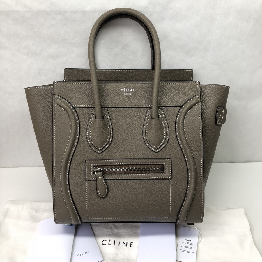 MICRO LUGGAGE HANDBAG IN DRUMMED CALFSKIN