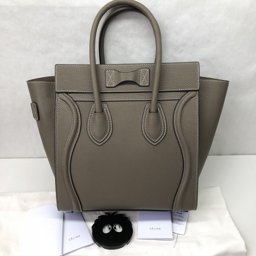 MICRO LUGGAGE HANDBAG IN DRUMMED CALFSKIN