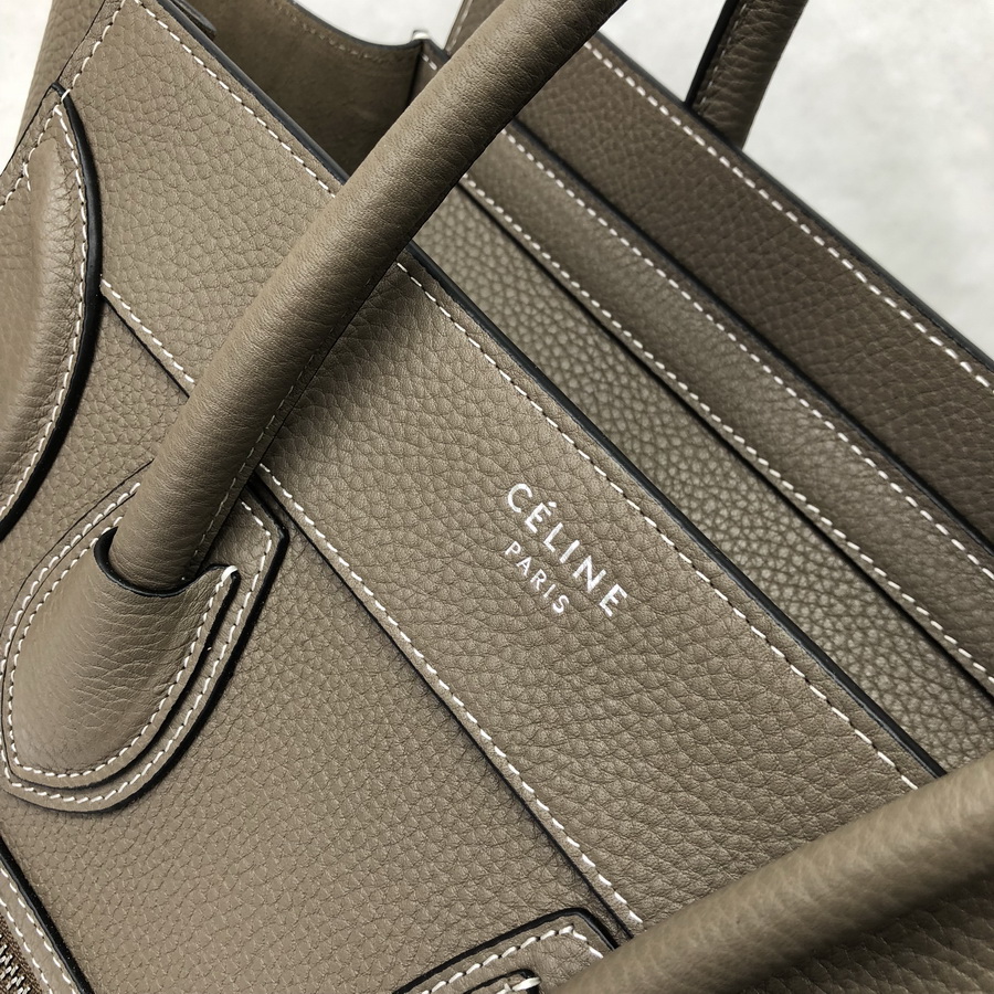MICRO LUGGAGE HANDBAG IN DRUMMED CALFSKIN