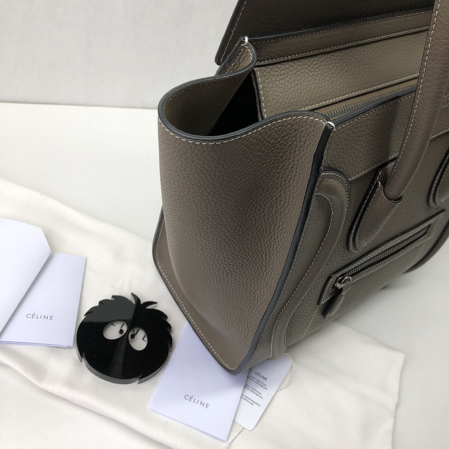 MICRO LUGGAGE HANDBAG IN DRUMMED CALFSKIN