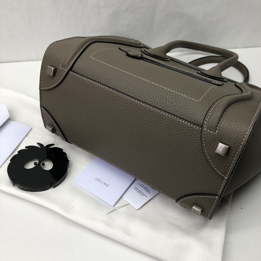 MICRO LUGGAGE HANDBAG IN DRUMMED CALFSKIN