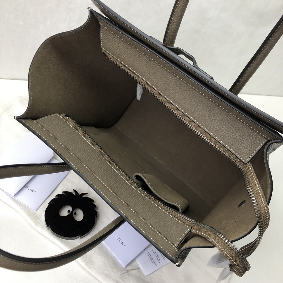 MICRO LUGGAGE HANDBAG IN DRUMMED CALFSKIN