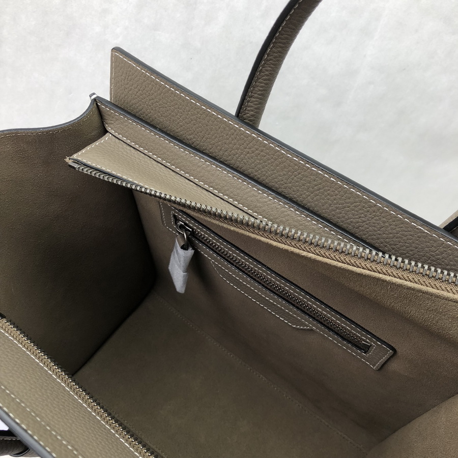 MICRO LUGGAGE HANDBAG IN DRUMMED CALFSKIN
