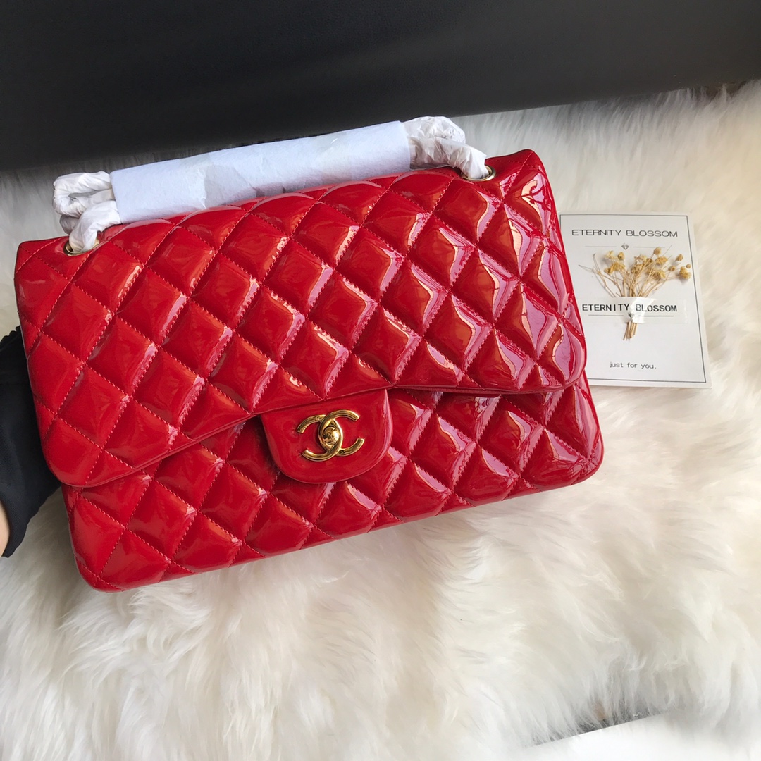 A58600, Large Classic Handbag, Chanel handbag, Calfskin
